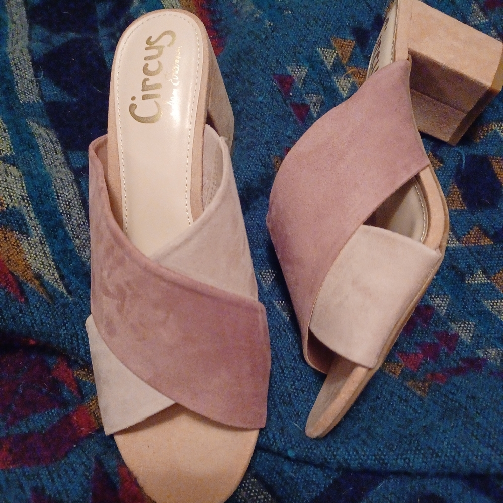 Sam Edelman Mauve Suede Sandals NIB